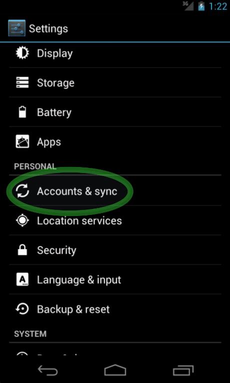 Connecting Android to Zimbra .